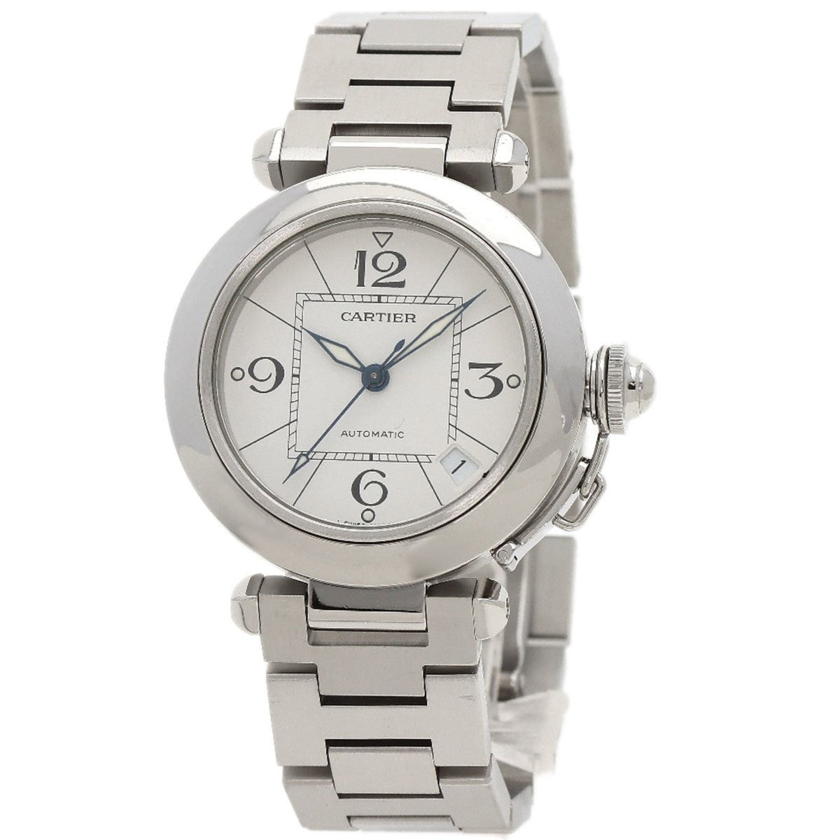 Gebrauchte Cartier W31074M7 Pasha C Uhr Edelstahl SS Jungen 