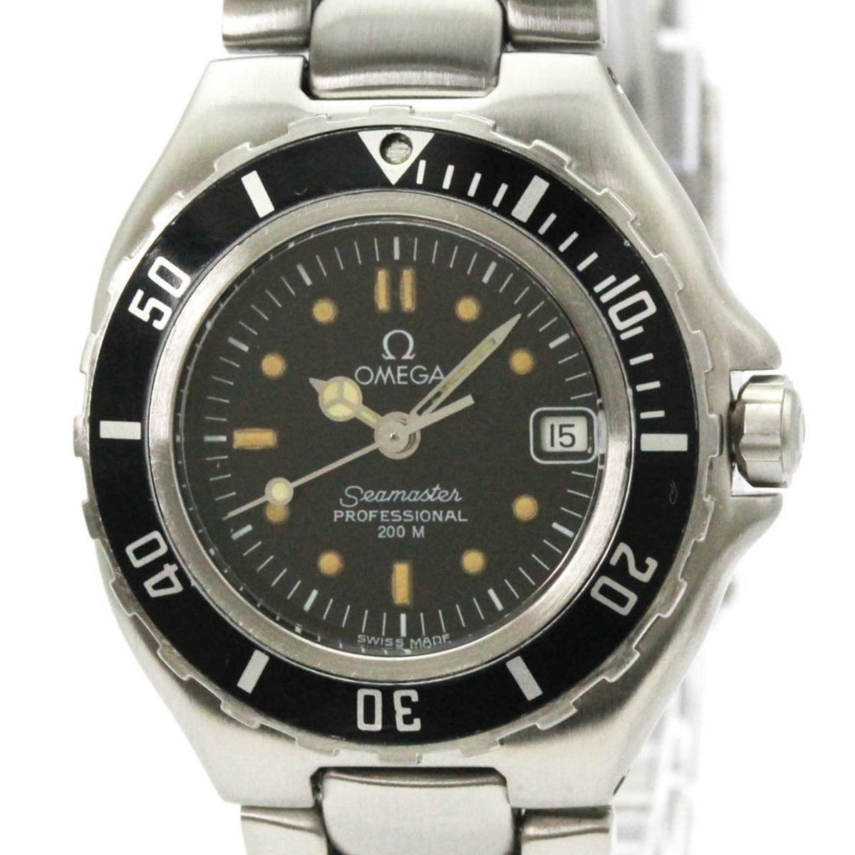 Pre-Owned OMEGA Seamaster Professional 200M Steel Quartz Ladies Watch Polished