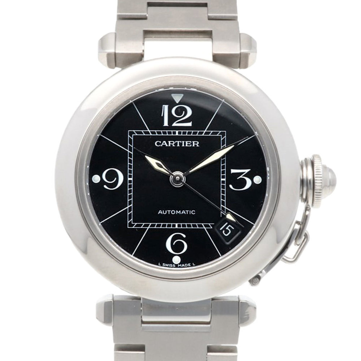 Pre-Owned Cartier Pasha Watch, Stainless Steel, 2324, Automatic, Overhauled and Polished, Men's, Pre-Owned