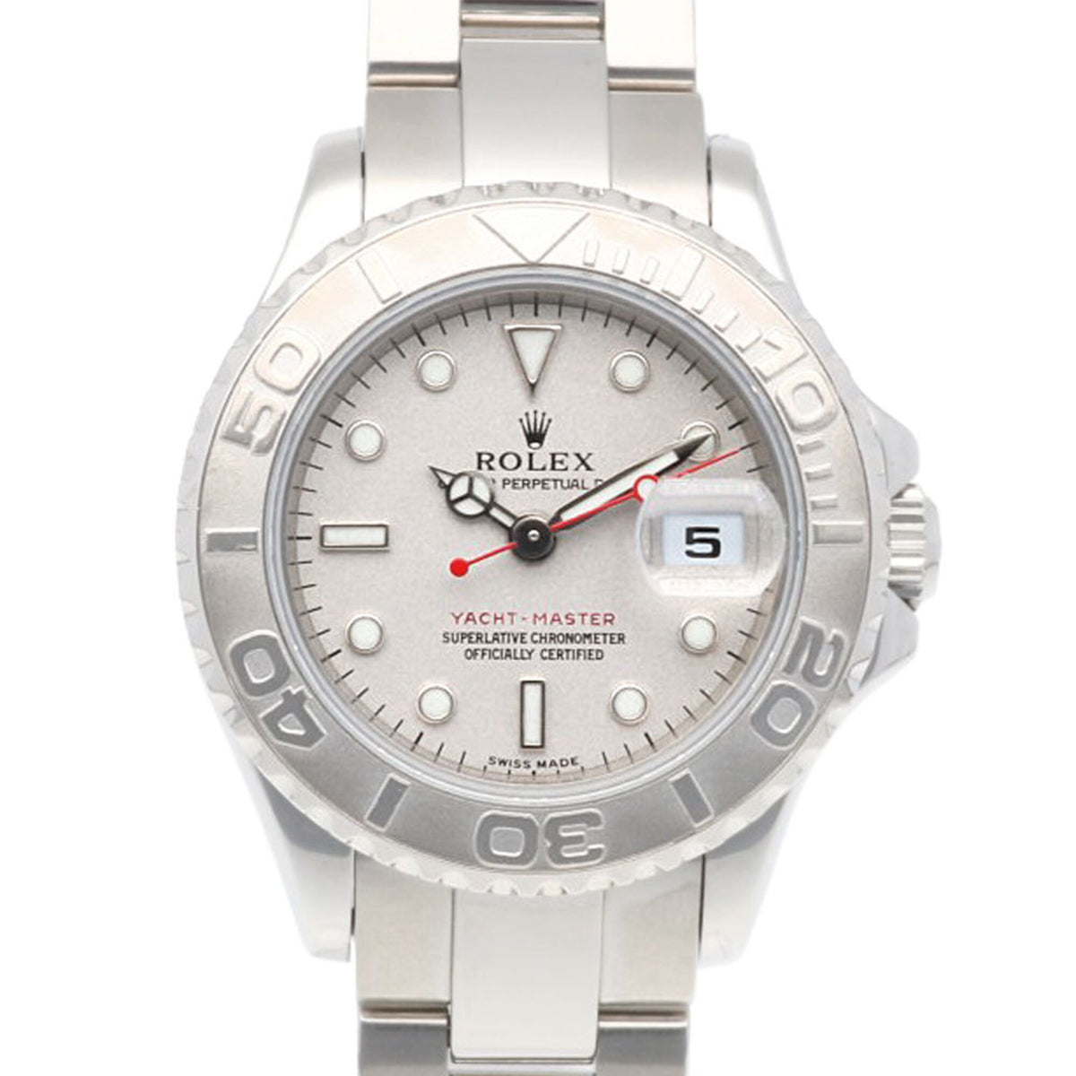 Pre-Owned Rolex Yachtmaster Oyster Perpetual Watch, Stainless Steel, 169622, Automatic Winding, Overhauled, Polished, P-serial number, Ladies', ROLEX Rolesium