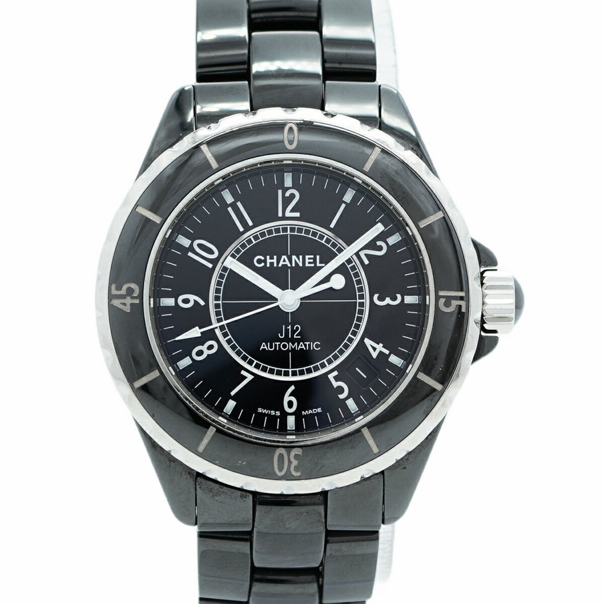 Pre-Owned Chanel J12 H0685 Black Dial Men's Watch