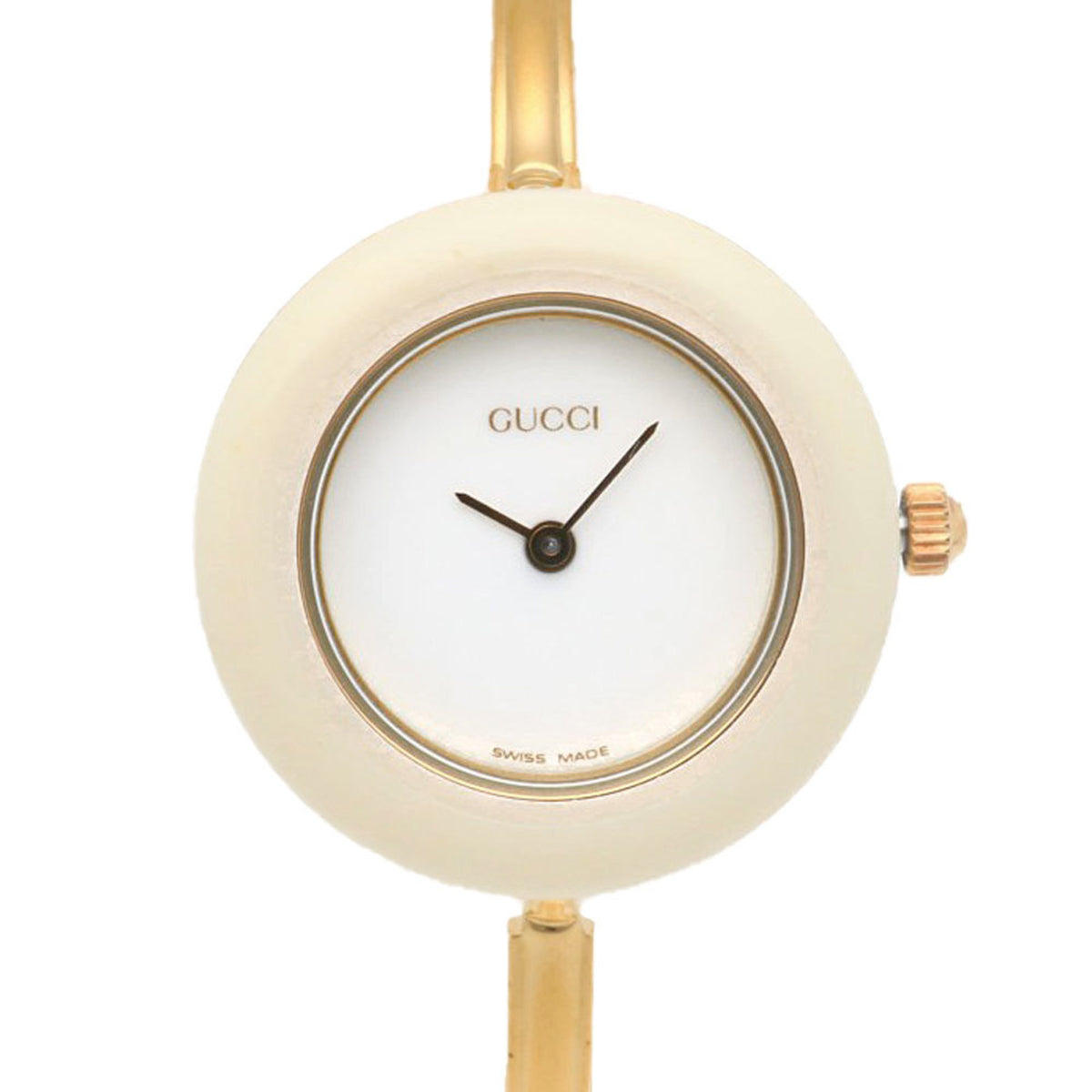 Pre-Owned Gucci GP 11/12.2 Quartz Women's Watch with 12 Interchangeable Bezel Colors