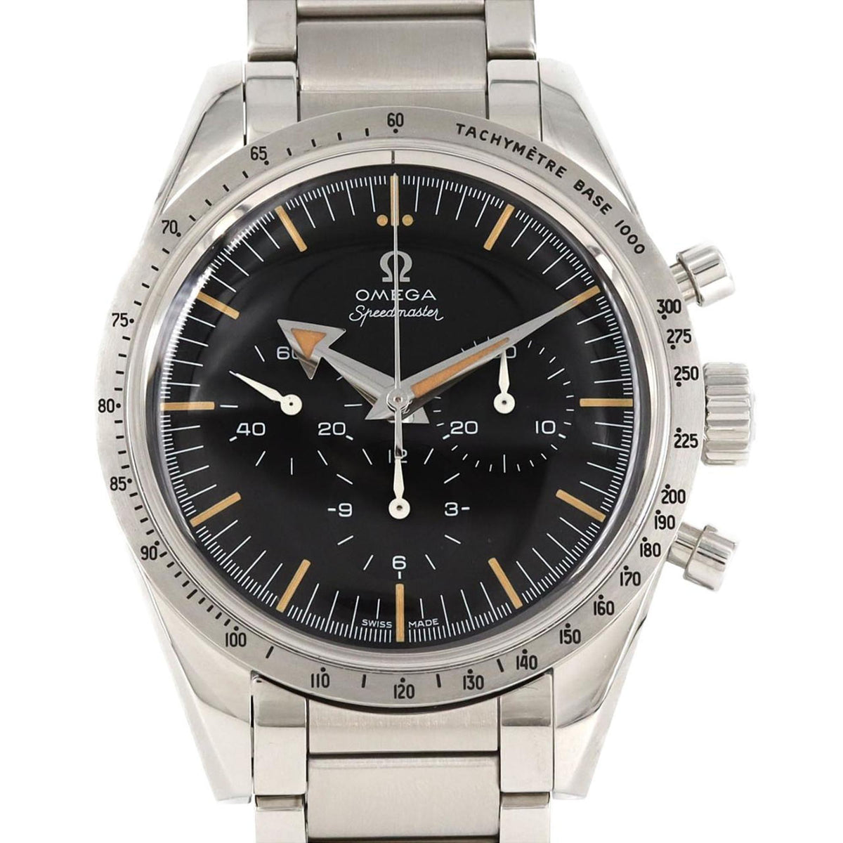 Gebrauchte Omega 1957 Trilogy Speedmaster '57/60th LIMITED 311.10.39.30.01.001 SS Armbanduhr Handaufzug 