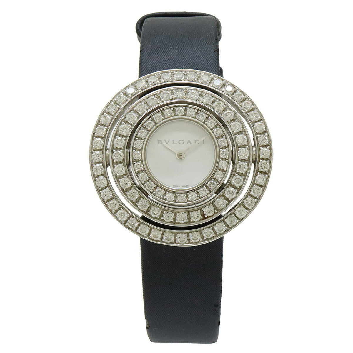 Pre-Owned BVLGARI Astrale Cerchi White Dial Diamond Bezel Women's Quartz Watch AEW36G