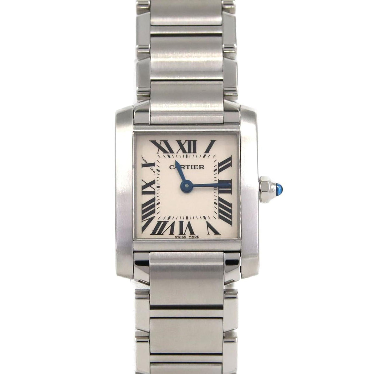 Pre-Owned Cartier Tank Fran?aise SM W51008Q3 Stainless Steel Quartz