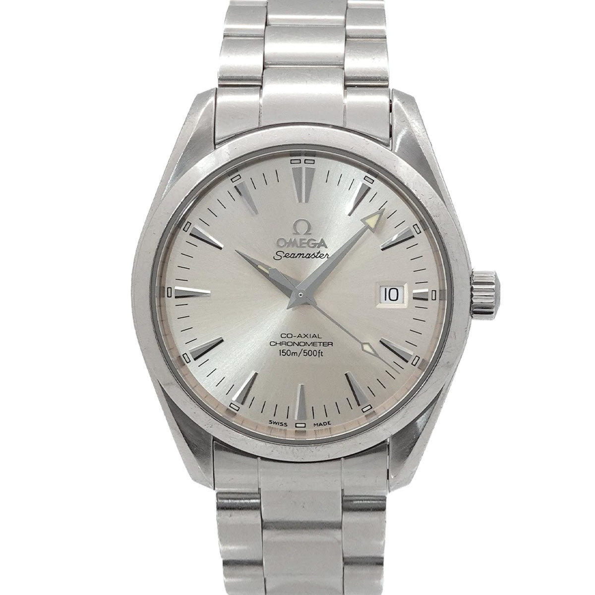 Pre-Owned OMEGA Seamaster Aqua Terra Co-Axial 2503 30 Men's Watch with Date Display, Silver, Automatic,