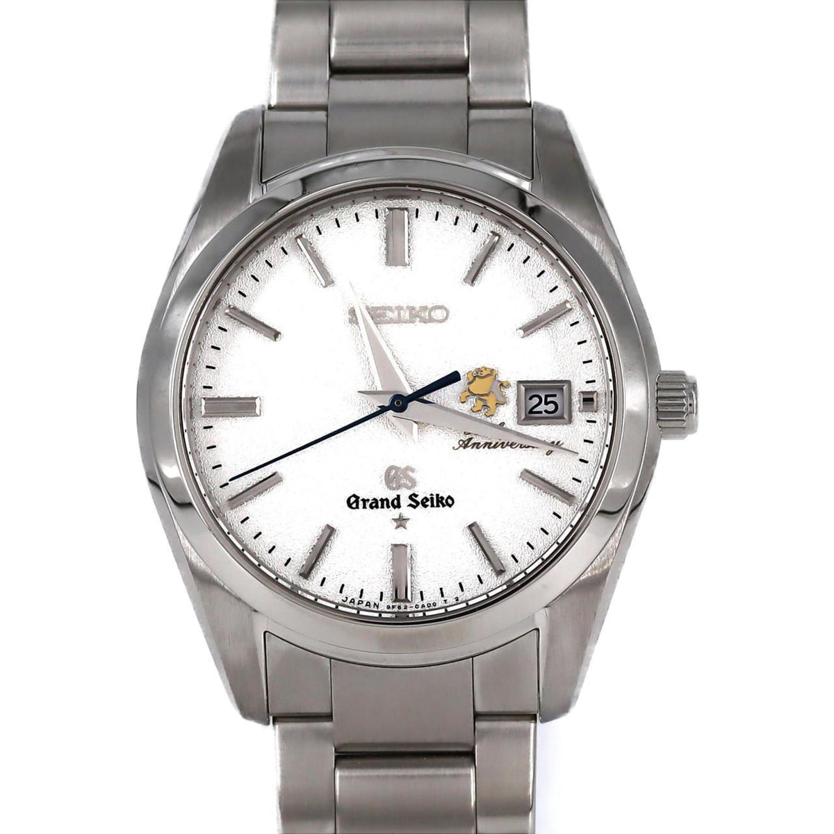 Gebrauchte Seiko Grand 9F Quartz 50th LIMITED 9F62-0AC0 SBGX075 SS Armbanduhr 
