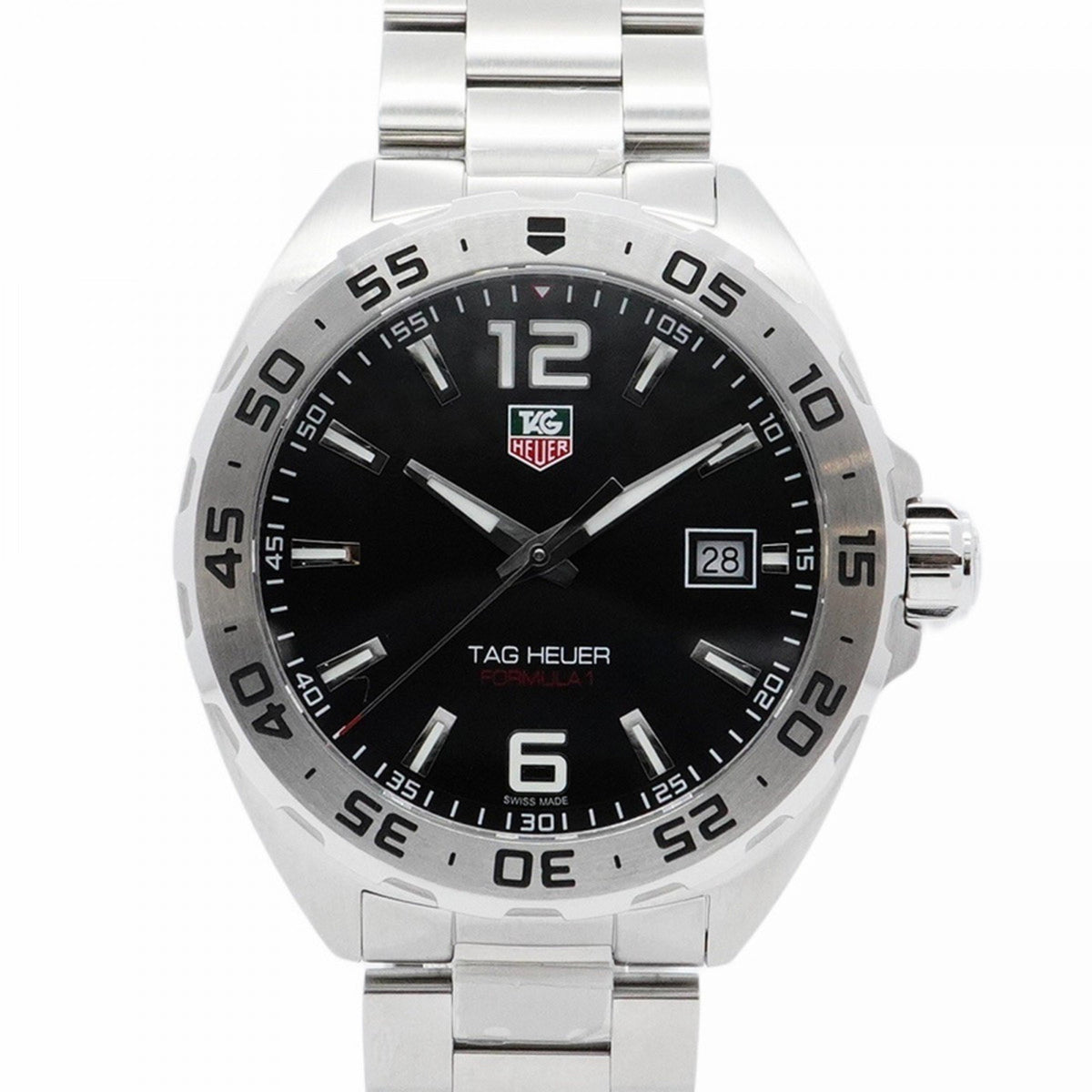Gebrauchte TAG Heuer Formula 1 WAZ1112 Herrenuhr mit schwarzem Zifferblatt 
