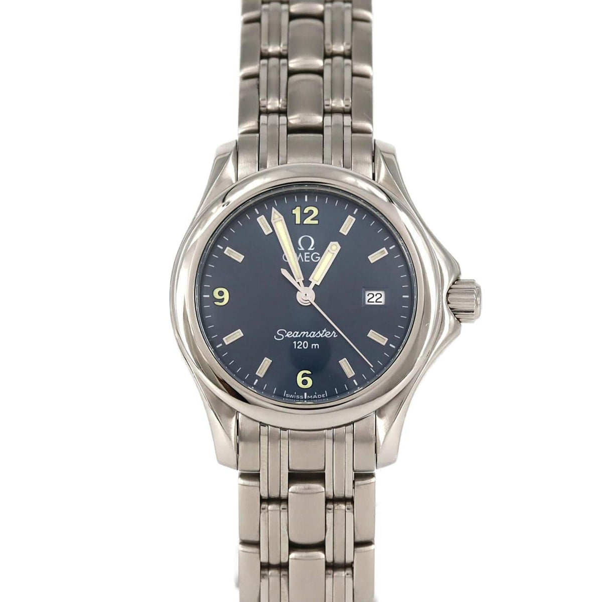 Pre-Owned Omega Seamaster 120 2571.83 Stainless Steel Quartz Watch