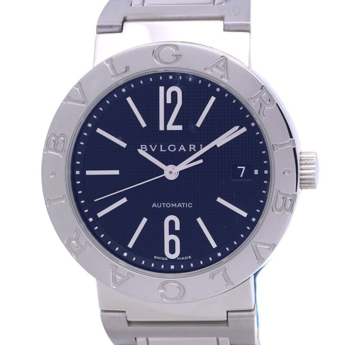 Gebrauchte BVLGARI BB38BSSD N BB38SSAUTO Edelstahl Herrenuhr 39959 