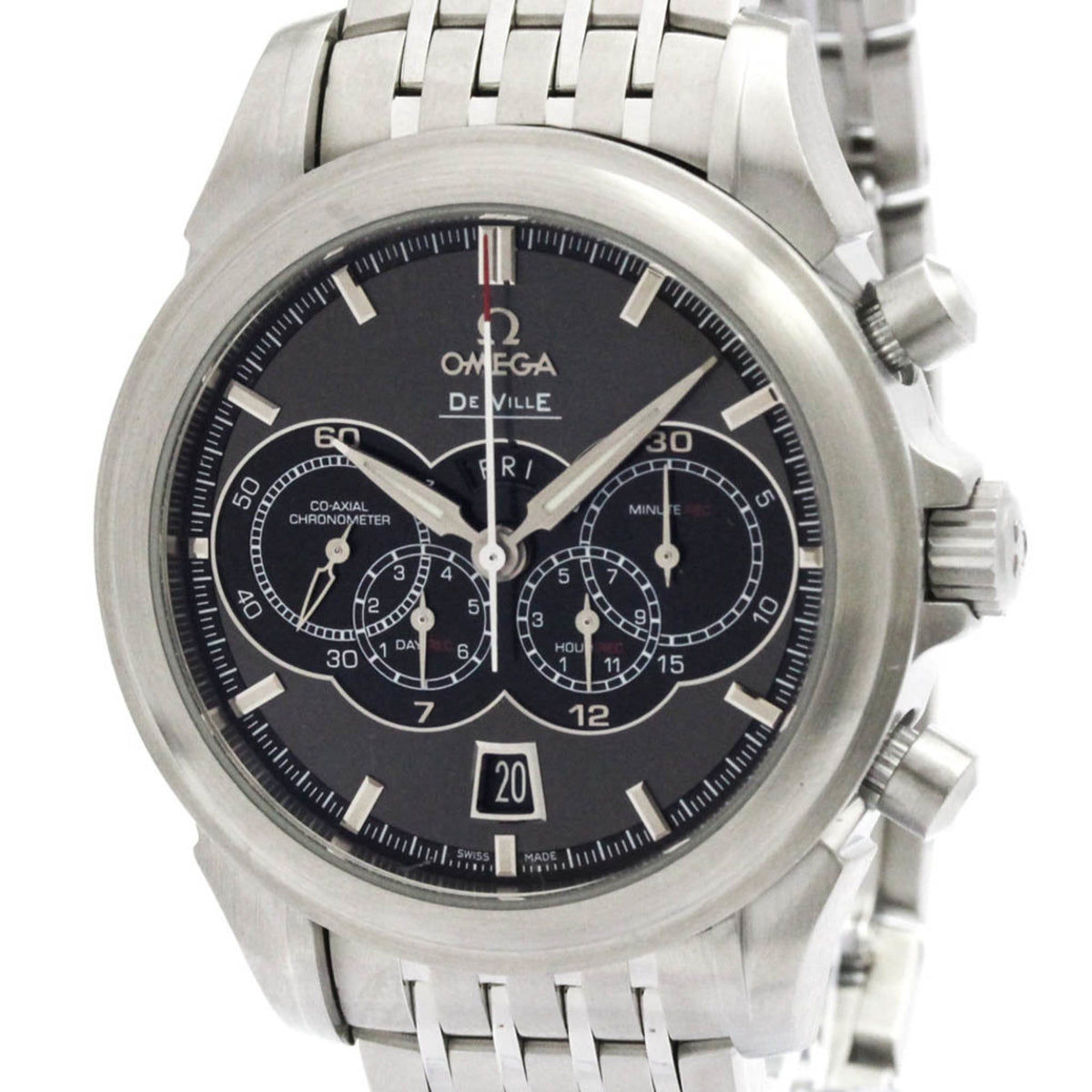 Pre-Owned OMEGA De Ville Chronograph Steel Watch 422.10.41.52.06.001 Polished