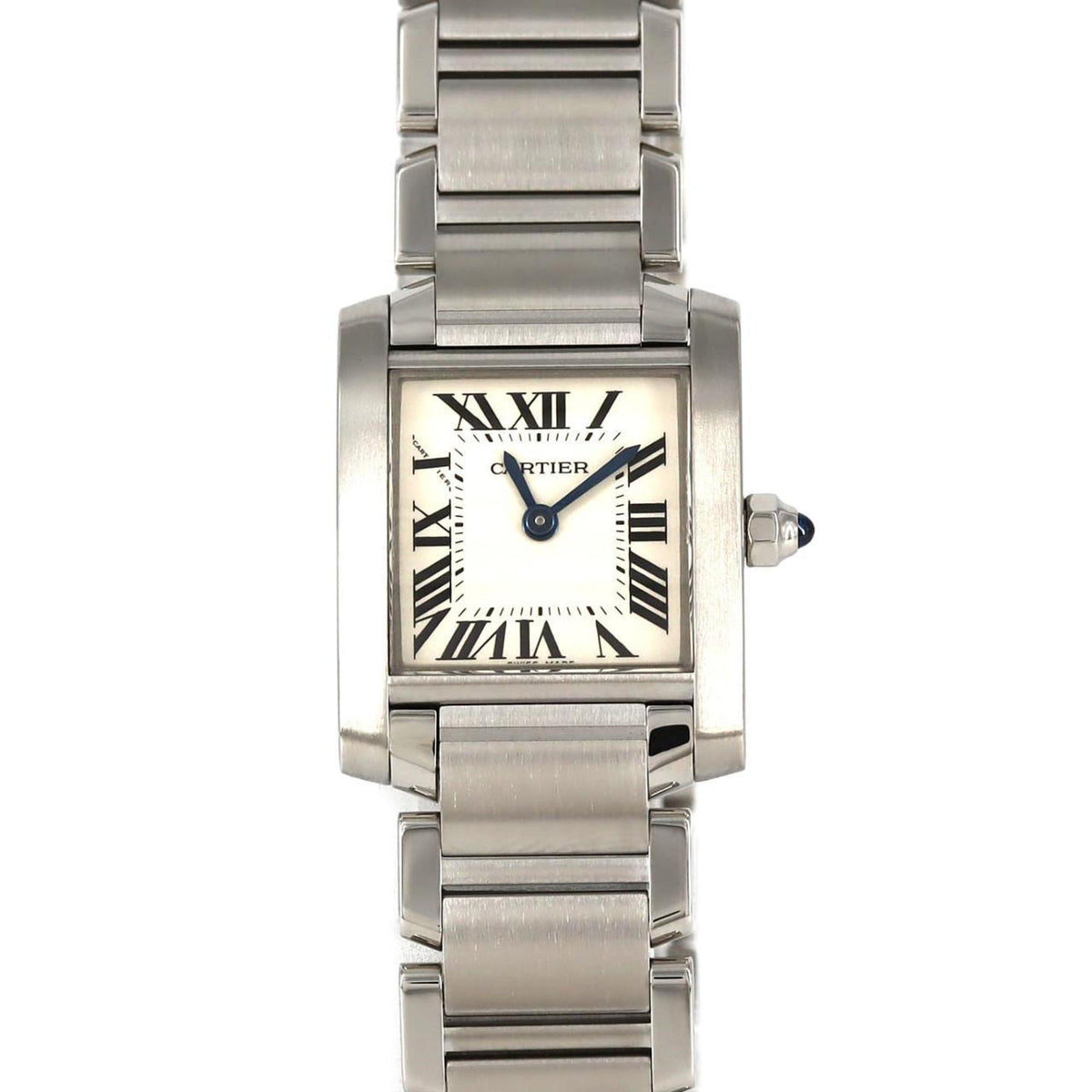 Pre-Owned Cartier Tank Fran?aise SM W51008Q3 Stainless Steel Quartz Watch