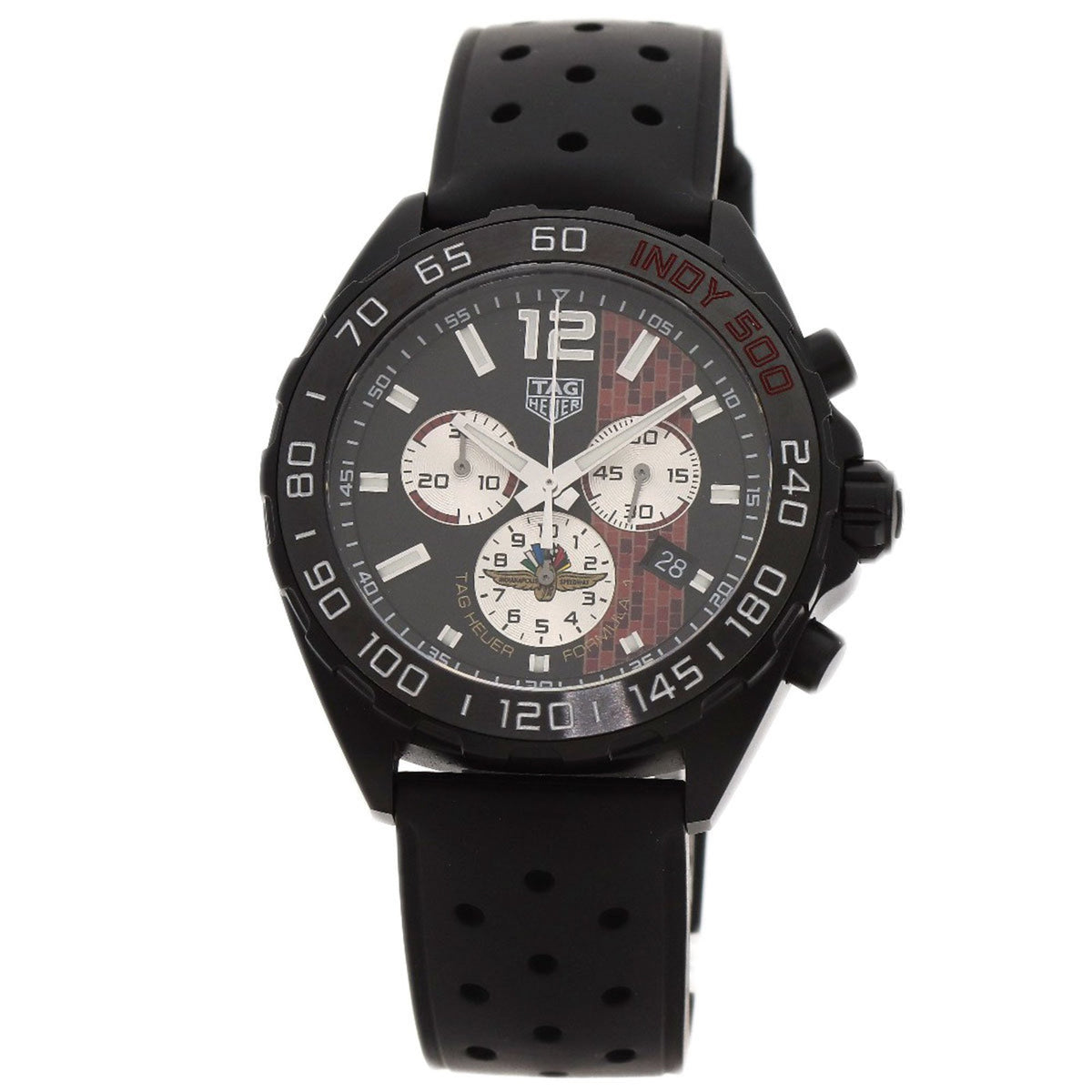 Gebrauchte TAG Heuer CAZ101AD Formel 1 Indy 500 Uhr Edelstahl Kautschuk Herren HEUER 