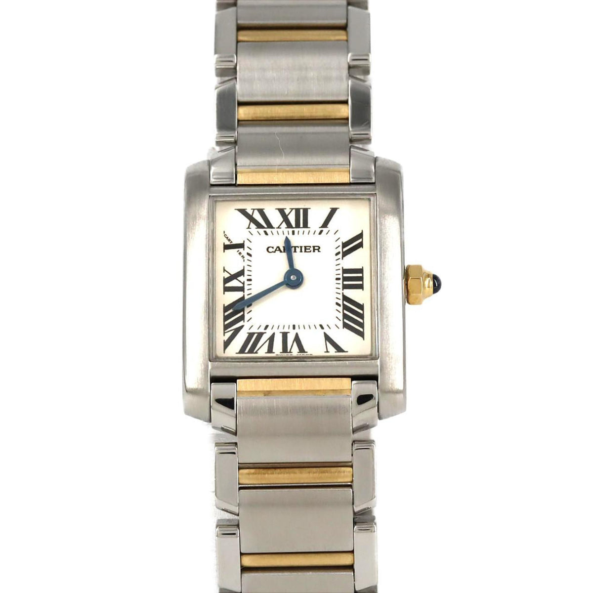 Pre-Owned Cartier Tank Fran?aise SM Two-tone Watch W51007Q4 SSxYG Quartz Movement