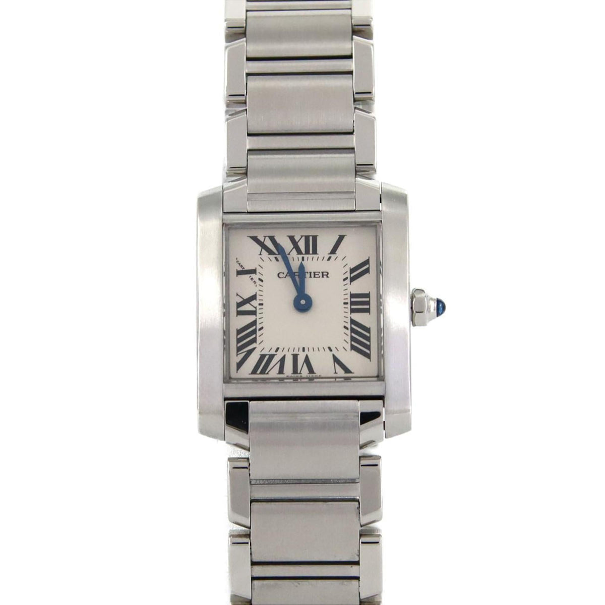 Pre-Owned Cartier Tank Fran?aise SM W51008Q3 Stainless Steel Quartz Watch