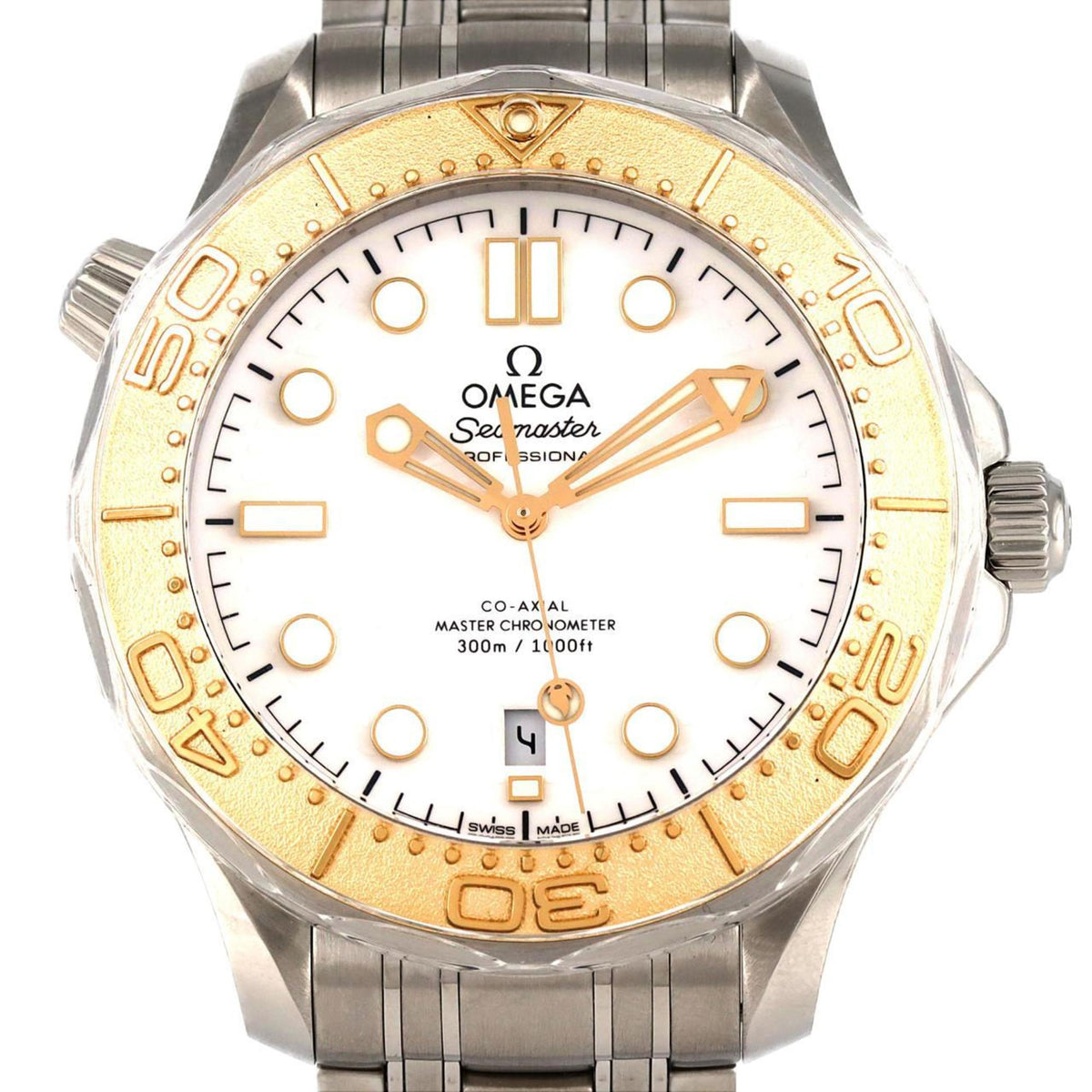 Gebrauchte Omega Seamaster Diver 300M Paris 2024 522.21.42.20.04.001 SS Armbanduhr Automatik 