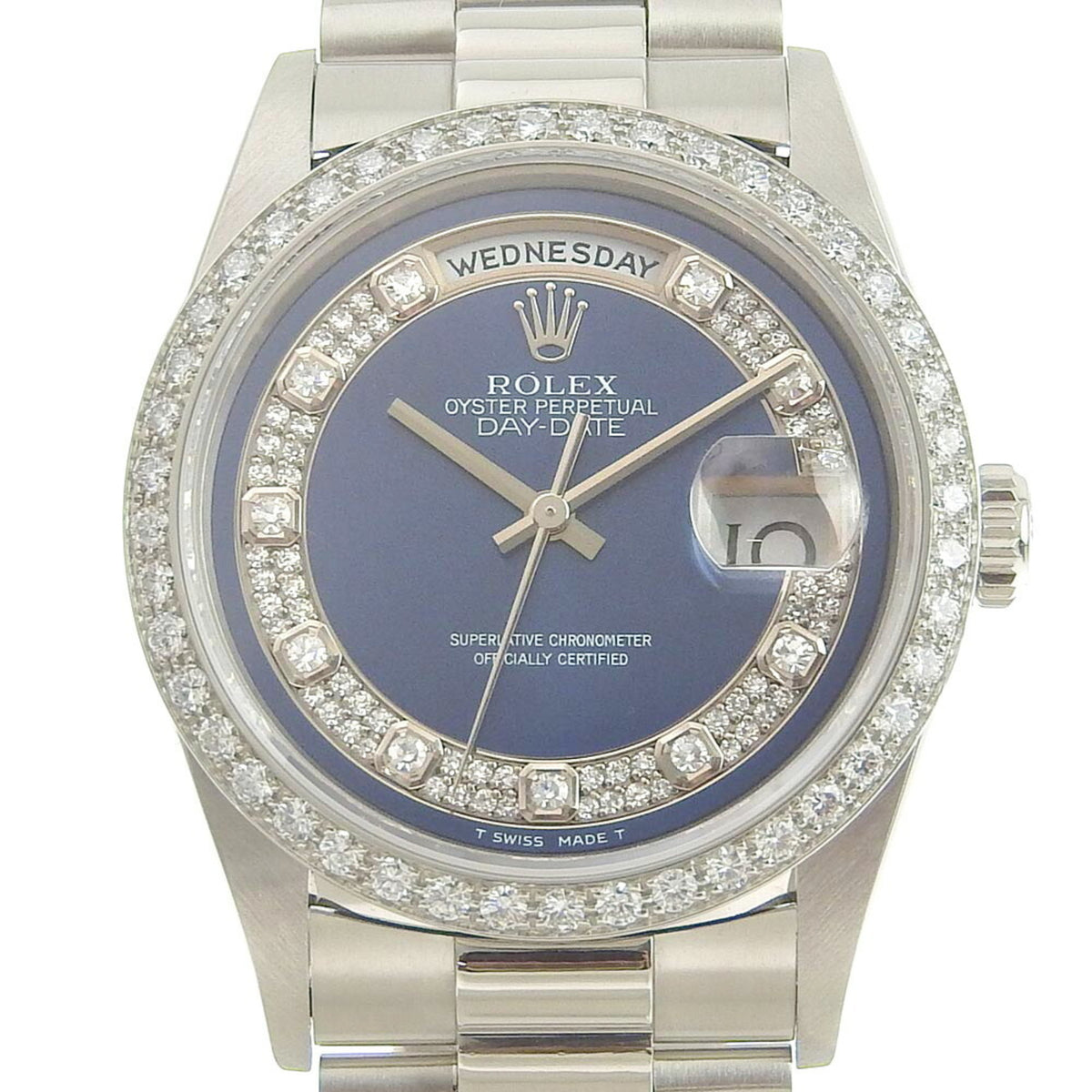 Gebrauchte Rolex ROLEX Day Date Herren-Armbanduhr mit Automatikaufzug, Milyard 18346MG L Nr. 2022/05, überholt 