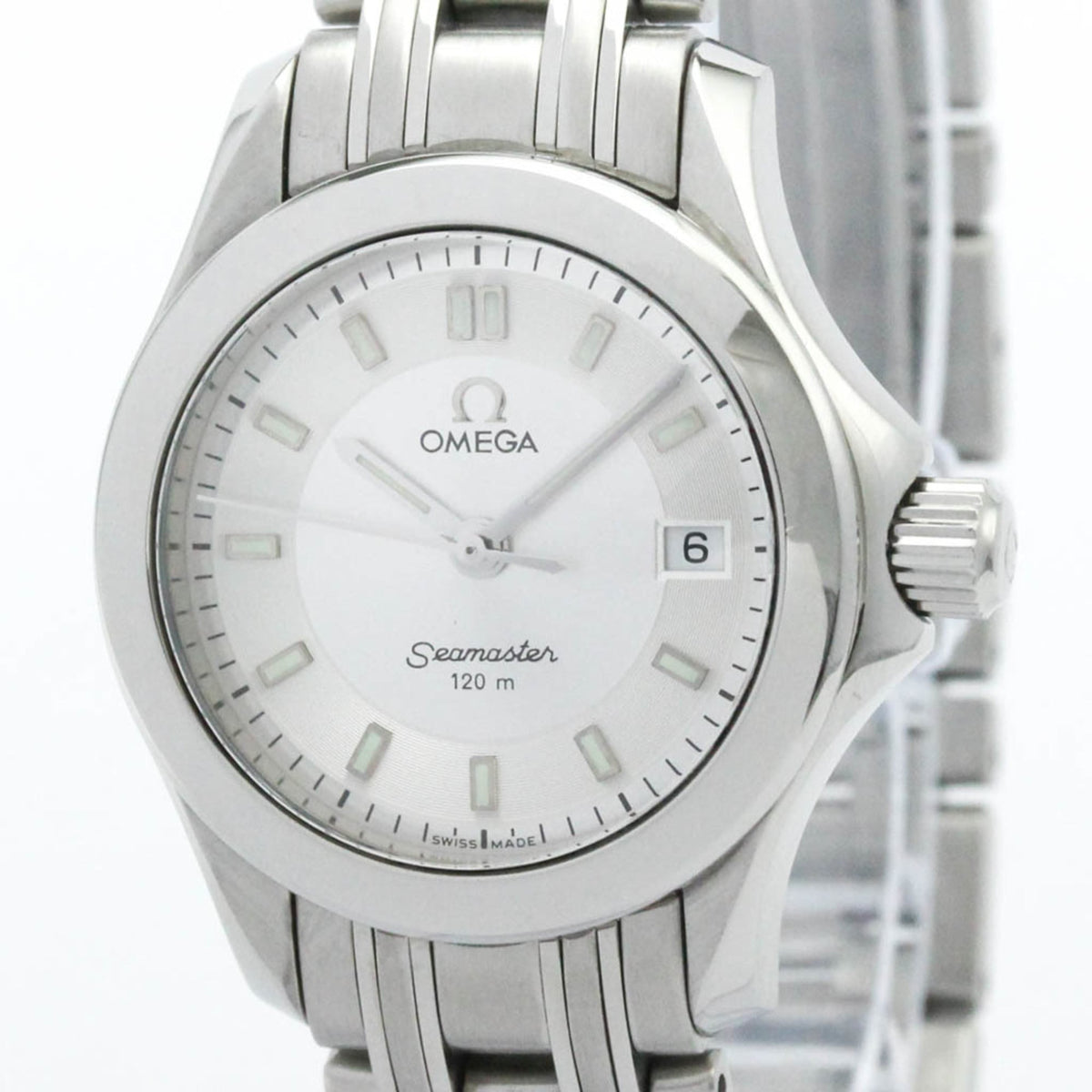 Pre-Owned OMEGA Seamaster 120M Steel Quartz Ladies Watch 2581.32 Polished