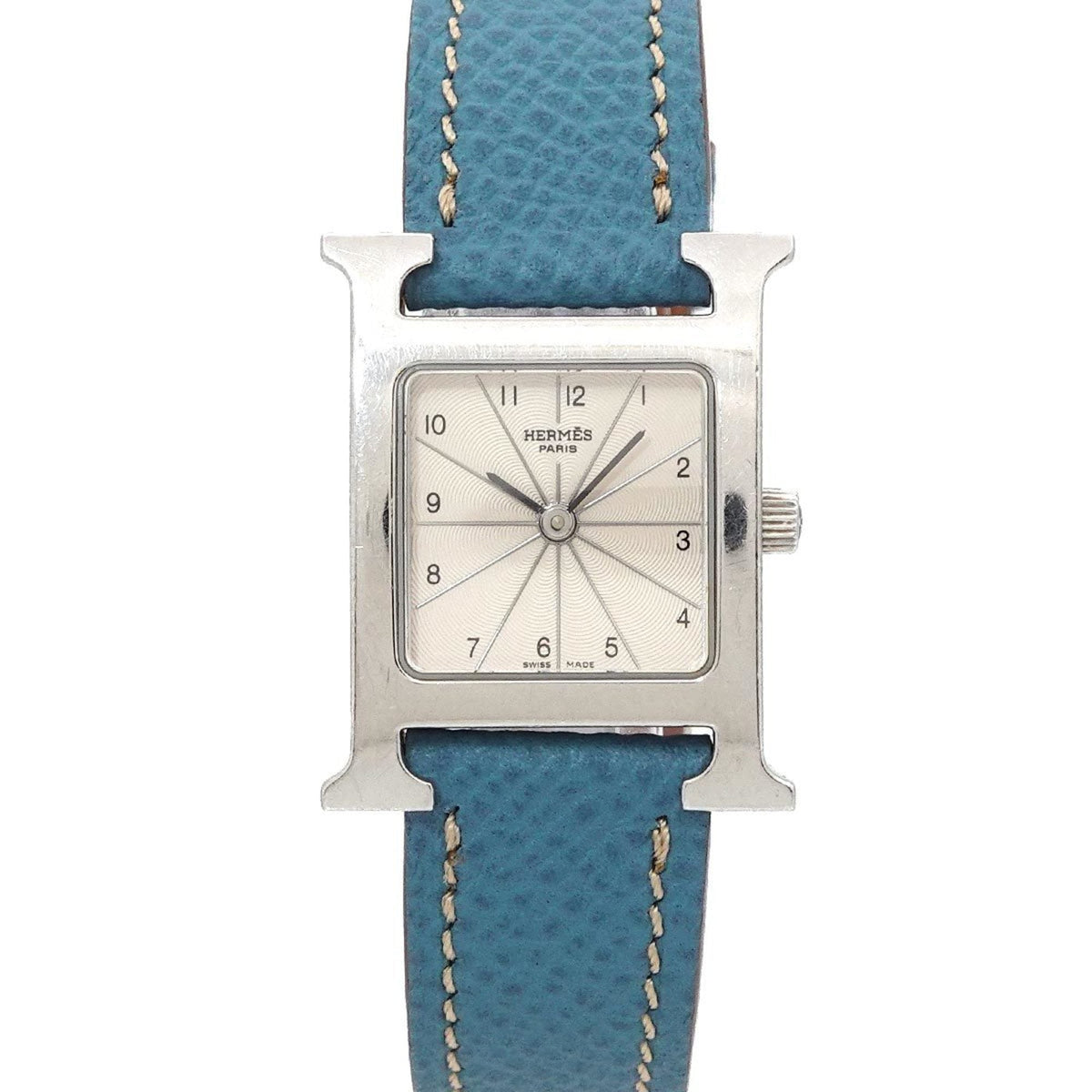 Pre-Owned Herm?s H Watch HH1 210 Women's Silver Quartz