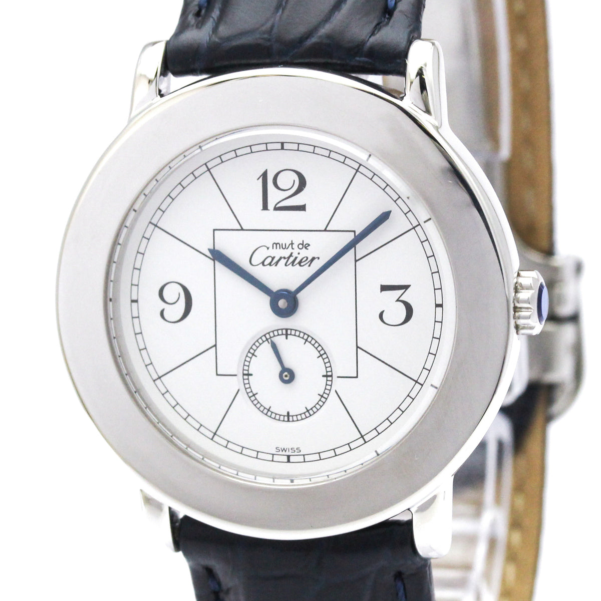 Pre-Owned CARTIER Must Silver 925 Quartz Unisex Watch W1009475