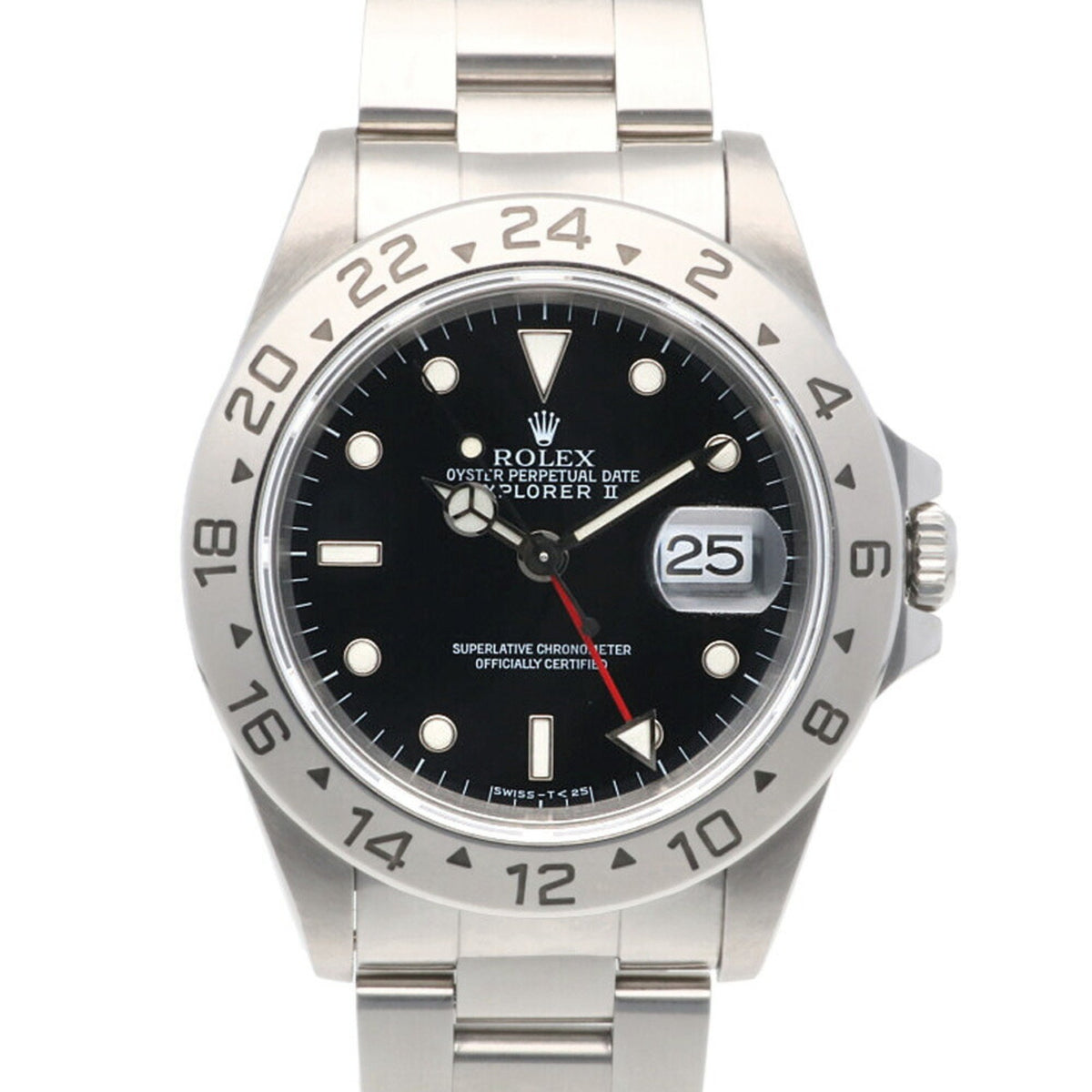 Gebrauchte Rolex Explorer 2 Oyster Perpetual Uhr Edelstahl 16570 Automatik Herren ROLEX W Nummer 1994-1995 Überholt RWA02520000004683 
