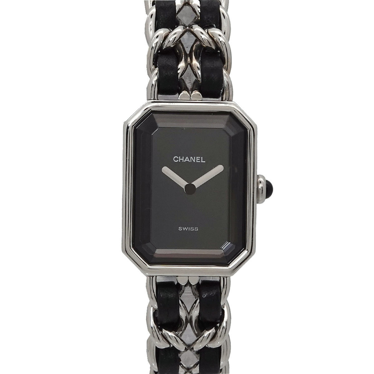 Pre-Owned CHANEL Premiere Women's Watch, Size L, H0451, Black and Silver, Quartz Movement