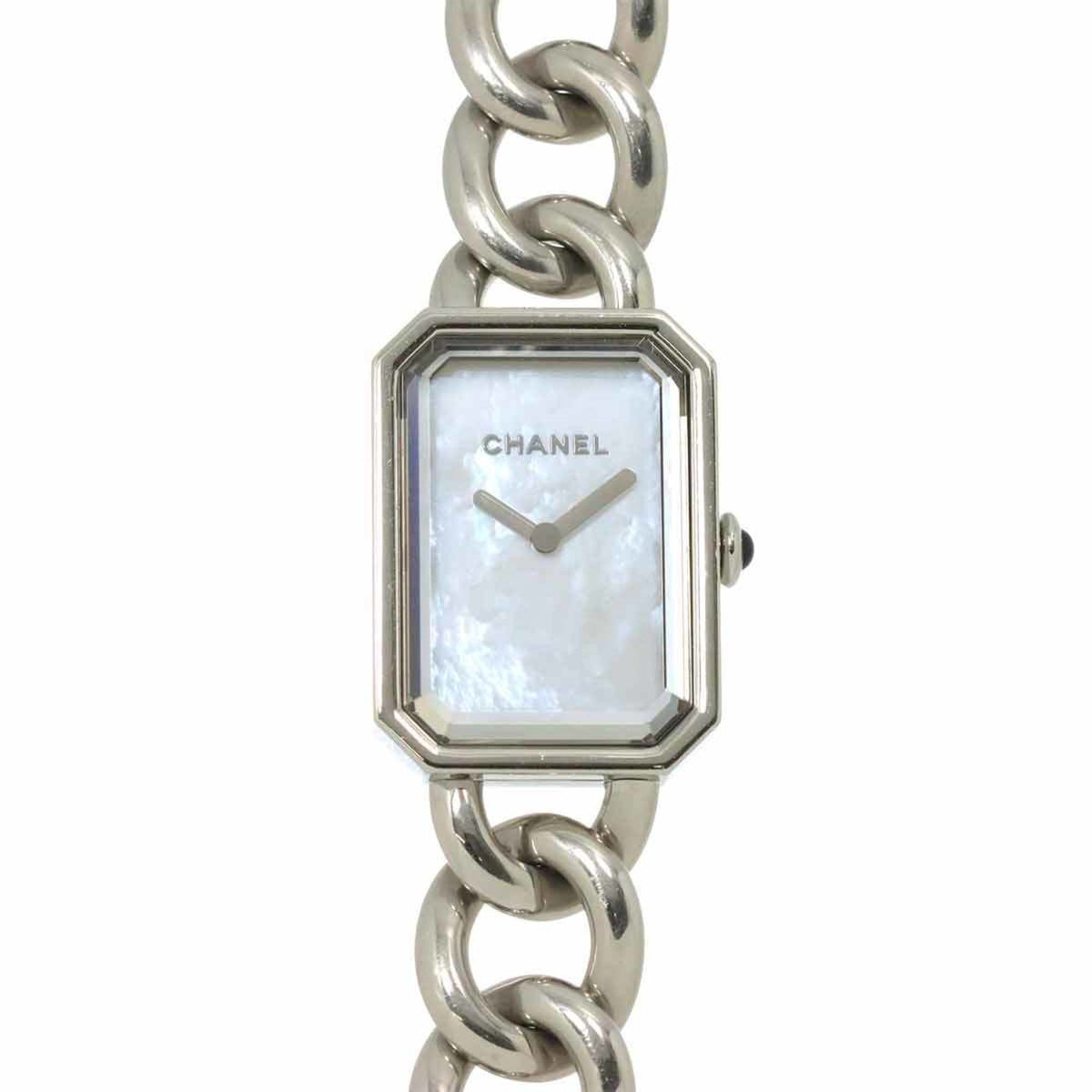 Gebrauchte CHANEL Premiere H3251 Damenuhr Weißes Muschelquarz 
