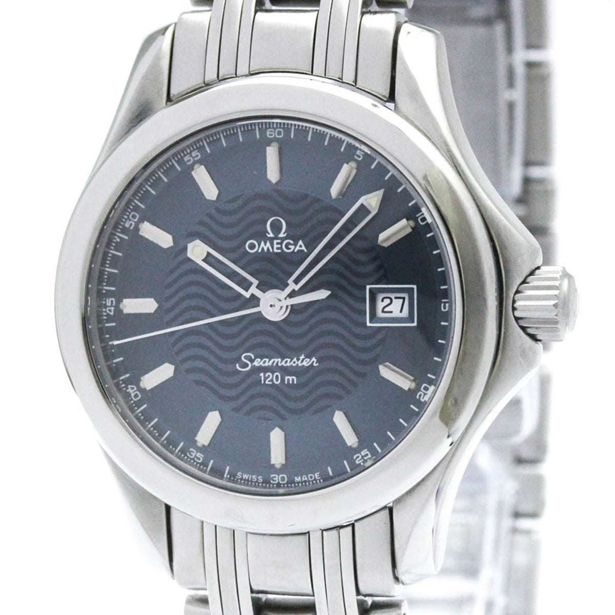 Pre-Owned OMEGA Seamaster 120M Steel Quartz Ladies Watch 2581.81 Polished