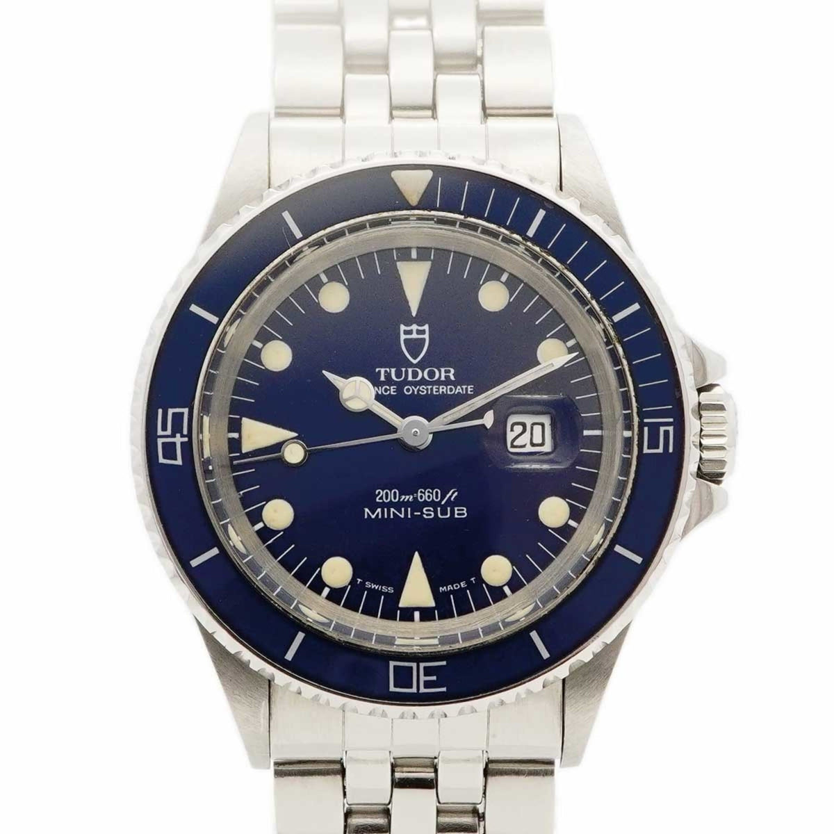 Pre-Owned Tudor Mini Sub 73090 Blue Dial Women's Watch