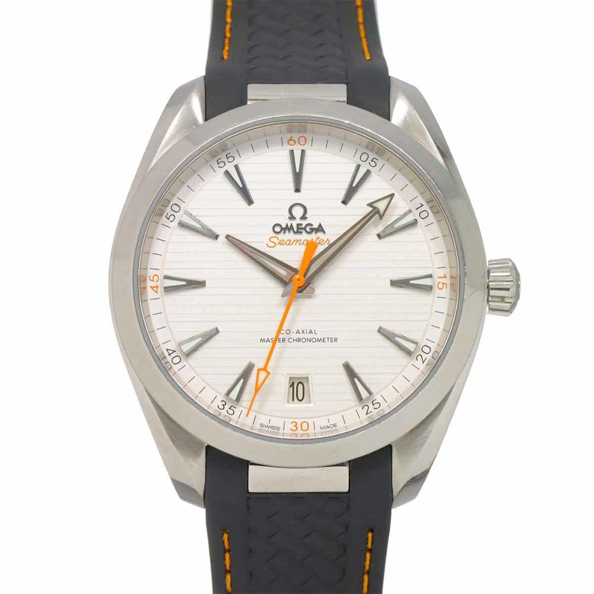 Gebrauchte OMEGA Seamaster Aqua Terra Co-Axial Master Chronometer 220 12 41 21 02 002 Herrenuhr Datum Silber Automatik 