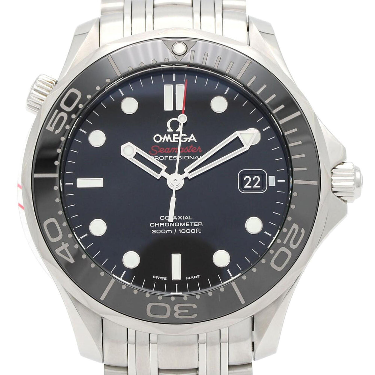 Pre-Owned Omega Seamaster Professional 212.30.41.20.01.003 Stainless Steel Automatic Watch