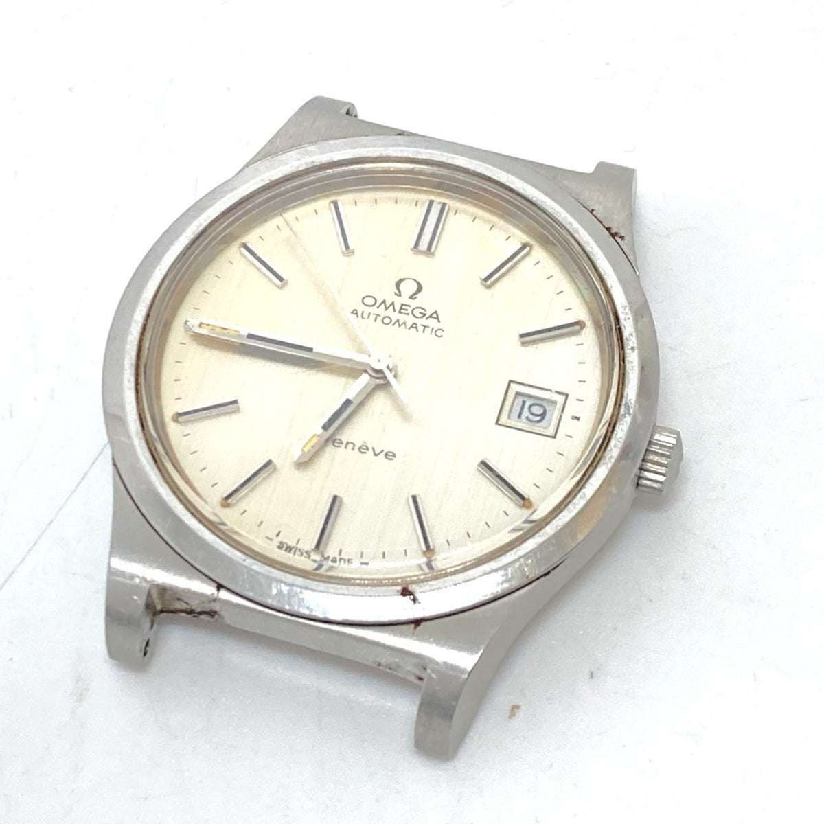 Gebrauchte OMEGA Geneva Date Automatikuhr Edelstahl Herren Silber 