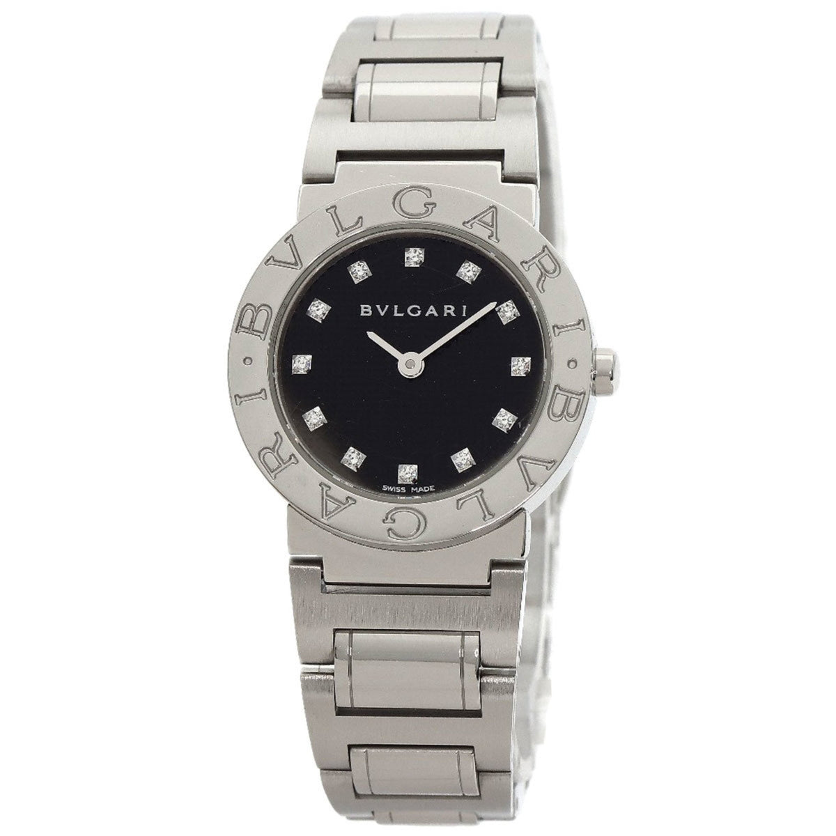 Gebrauchte BVLGARI BB26BSS 12 12P Diamantuhr Edelstahl SS Damen 