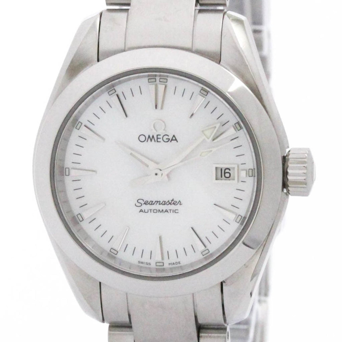 Pre-Owned OMEGA Seamaster Aqua Terra MOP Dial Automatic Watch 2573.70 Polished