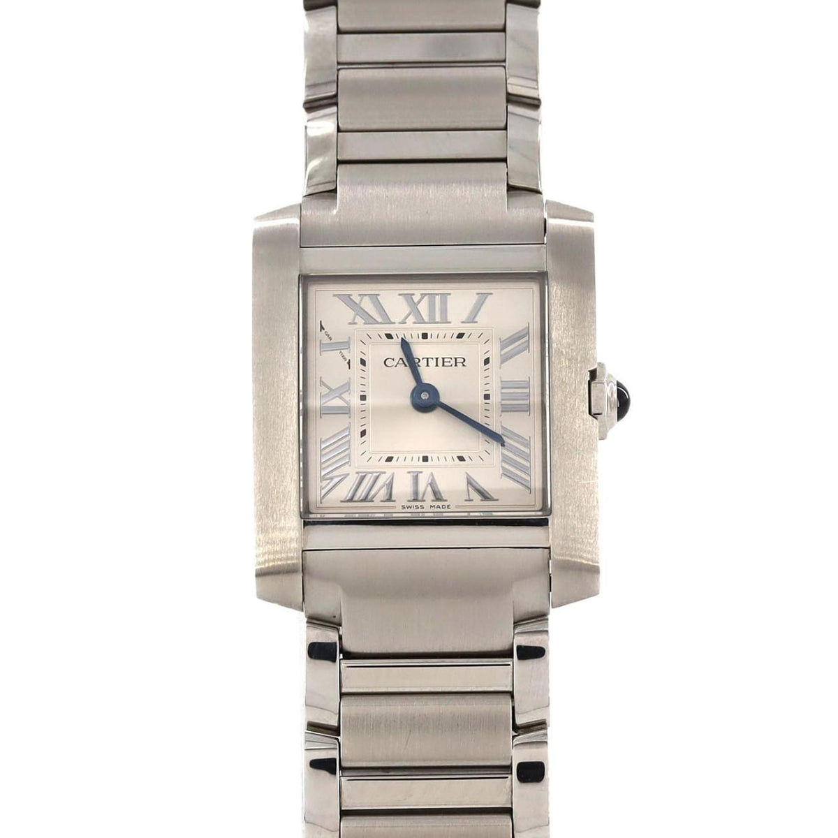 Pre-Owned Cartier Tank Fran?aise SM WSTA0129 Stainless Steel Quartz Watch