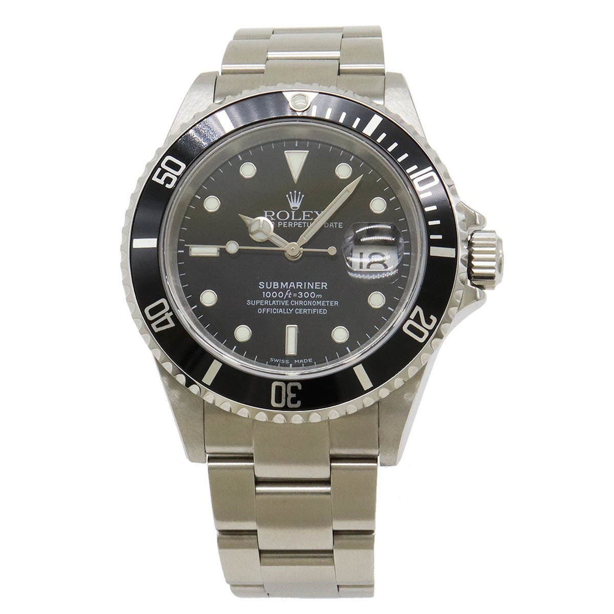 Gebrauchte ROLEX Rolex Submariner Date schwarzes Zifferblatt SS Y-Serie Herren AT Automatikuhr 16610 