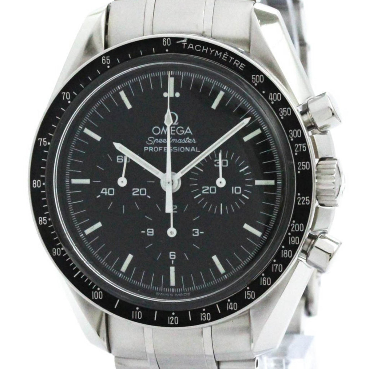 Gebrauchte, polierte OMEGA Speedmaster Professional Uhr mit Saphirglasboden 3572.50 