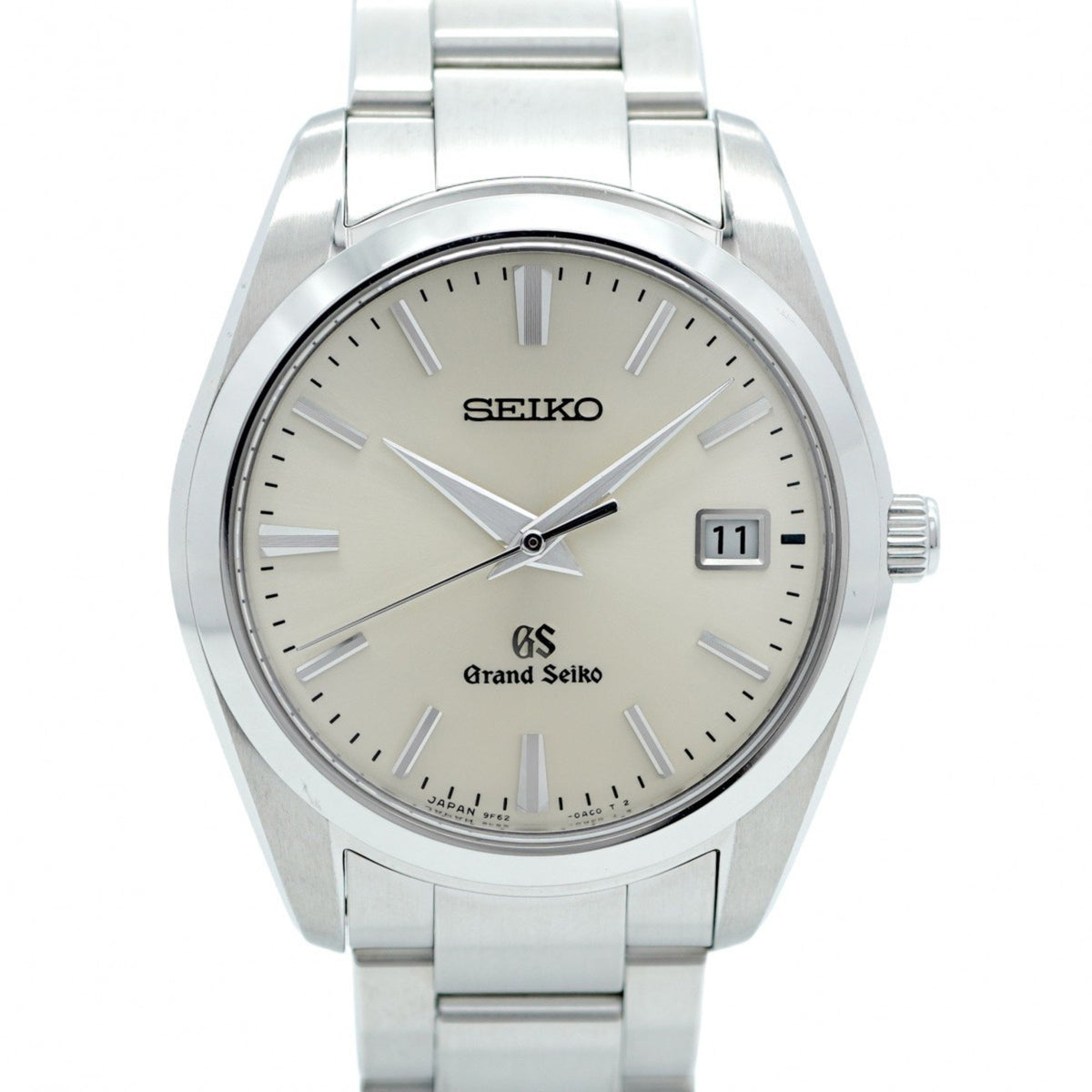 Gebrauchte Seiko Grand 9F62-0AB0 Herrenuhr mit silbernem Zifferblatt 