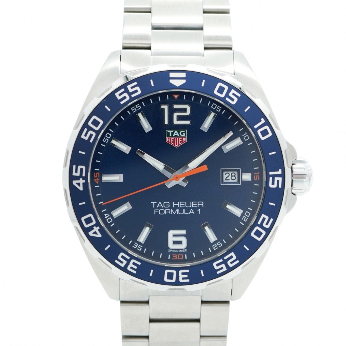 Gebrauchte TAG Heuer Formula 1 WAZ1010 Herrenuhr mit blauem Zifferblatt 