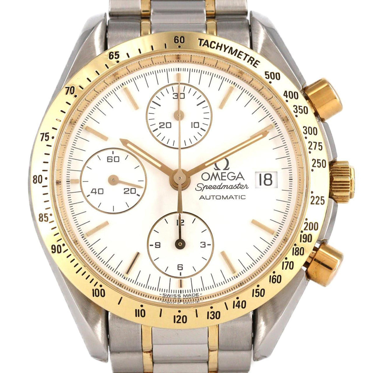 Pre-Owned Omega Speedmaster Date Two-tone 3311.20 SSxYG Automatic Watch