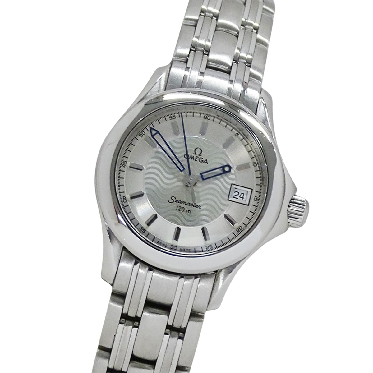 Pre-Owned OMEGA Seamaster 2571.31 Women's Watch, 120m, Date, Quartz, QZ, Stainless Steel, Silver, Polished