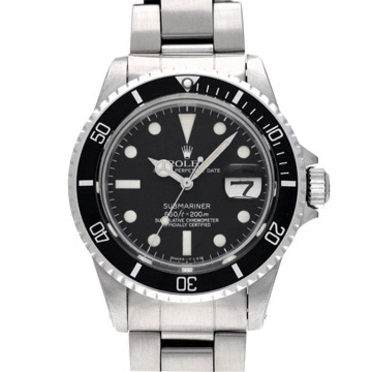 Gebrauchte Rolex Submariner 4-Dial Antique 1680 Nr. 23 (Hergestellt um 1970) Schwarze Herren-Automatikuhr 