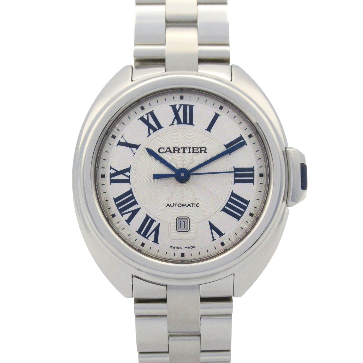 Gebrauchte CARTIER Clé de Cartier SM Armbanduhr Edelstahl Damen Silber WSCL0005 