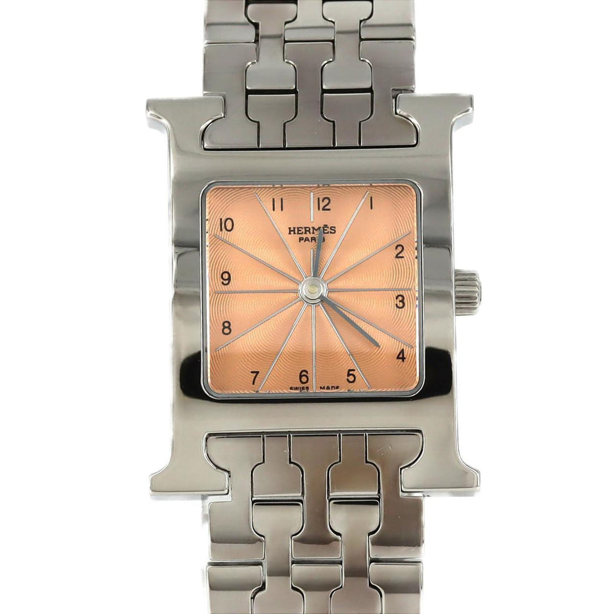Gebrauchte Hermes H Watch HH1.210 SS Quarz-Armbanduhr 