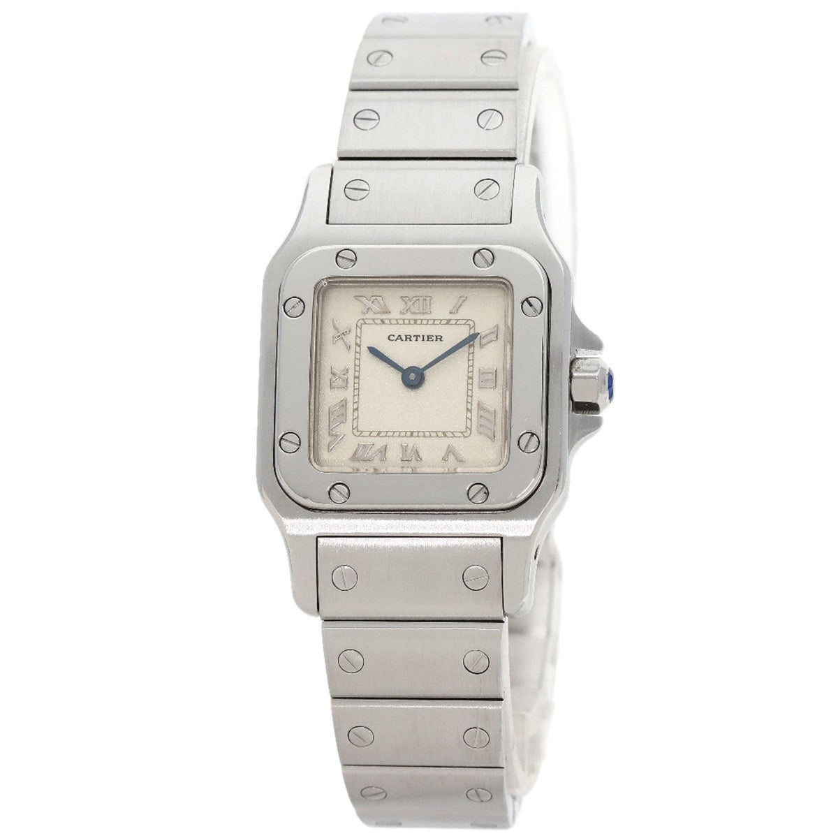 Gebrauchte Cartier W20056D6 Santos Galbe SM Uhr Edelstahl SS Damen CARTIER 