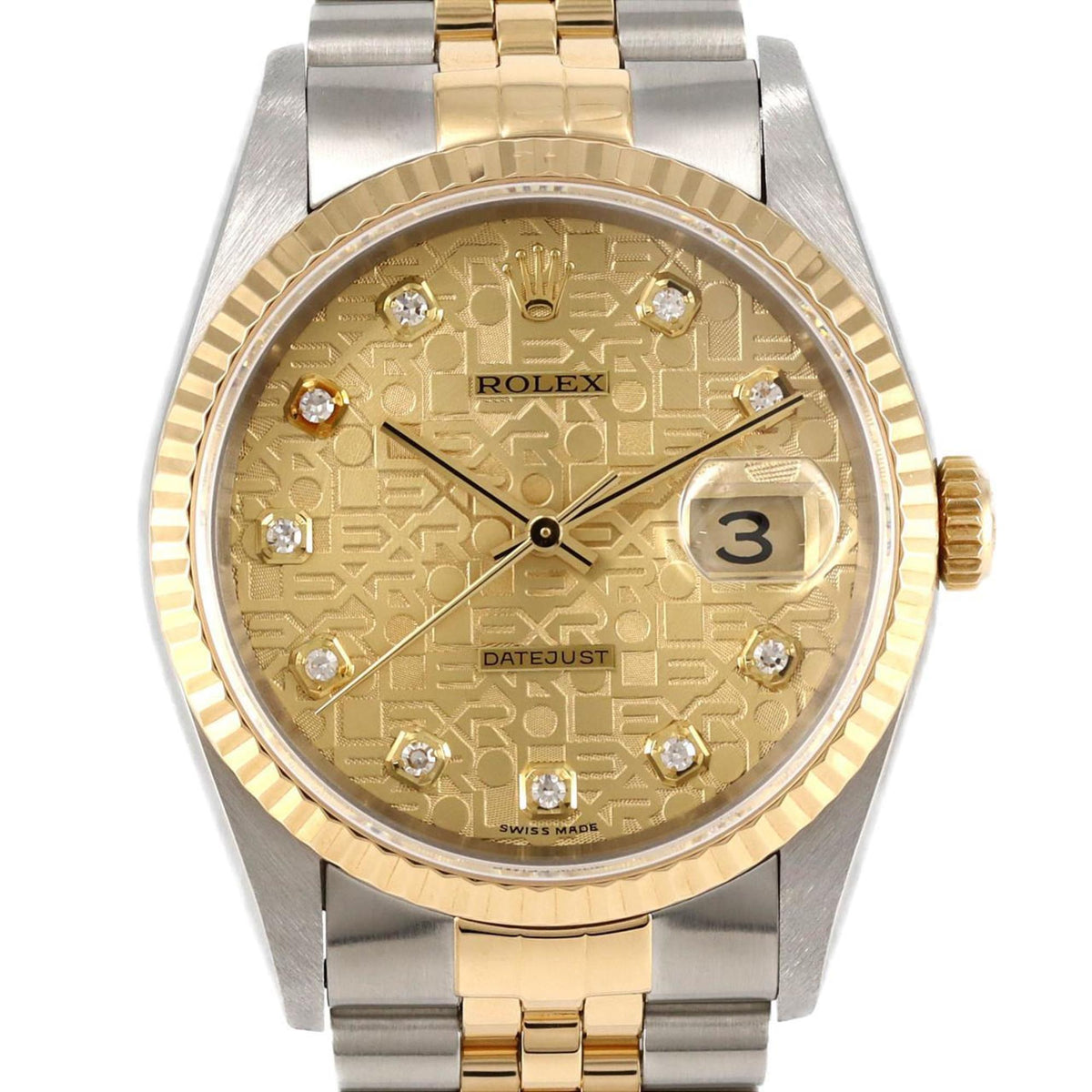 Gebrauchte Rolex Datejust 16233G SSxYG Automatikuhr T-Serie 