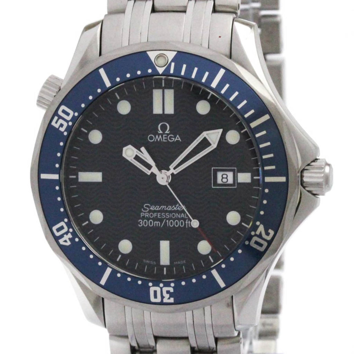 Pre-Owned OMEGA Seamaster Professional 300M Quartz Mens Watch 2541.80 Polished