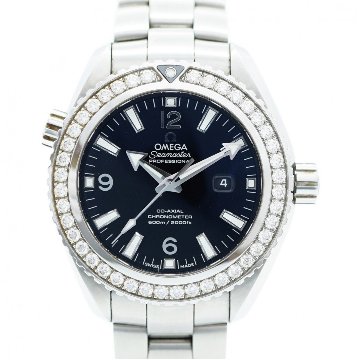 Gebrauchte Omega Seamaster 232.15.38.20.01.001 Herrenuhr mit schwarzem Zifferblatt 
