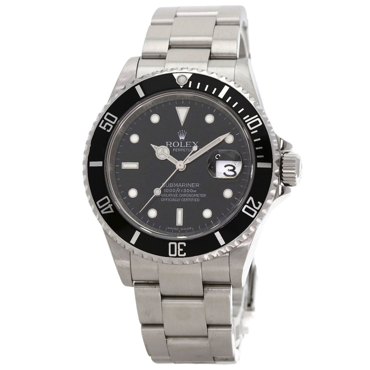 Pre-Owned Rolex 16610 Submariner Date Watch Stainless Steel Men's
