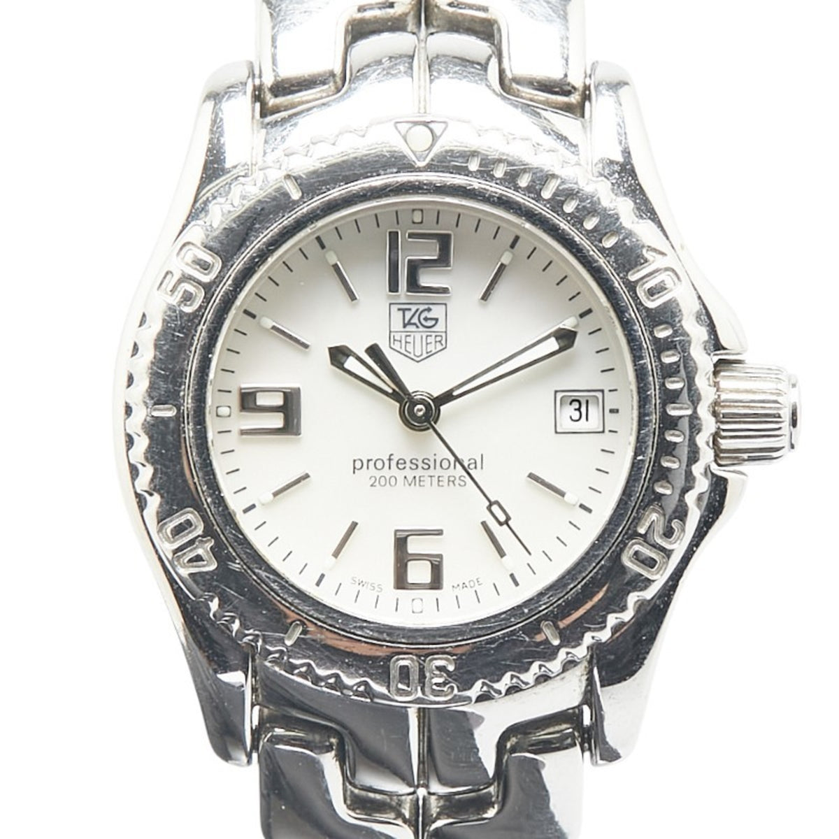 Pre-Owned TAG Heuer Link Watch WT141A Quartz Silver Dial Stainless Steel Women's HEUER